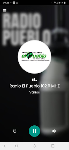Radio El Pueblo 102.9 MHZ Screen 2