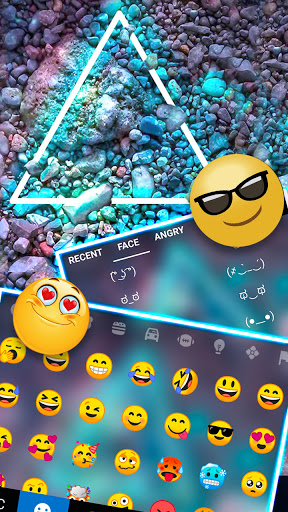 Neon Stone Pyramid Keyboard Ba Screen 3