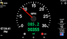 screenshot of GNSS speedometer
