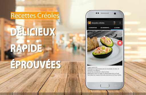 Android application Recettes Créoles screenshort