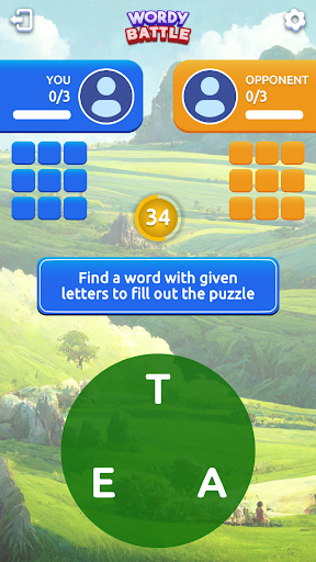 Android application Wordy Battle screenshort