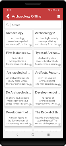 Archaeology - Offline Screen 2