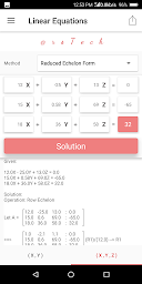 Linear Equations Solver
