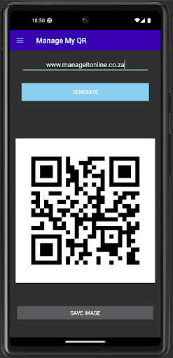 Android application Manage My QR Scanner screenshort
