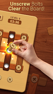 Woodle - Wood Screw Puzzle