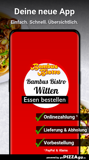 Android application Bambus Bistro Witten screenshort