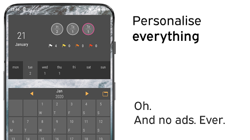 Screenshot of Clear: Widget for Todoist