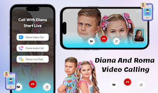 Android application Diana and Roma Fake Video Call screenshort