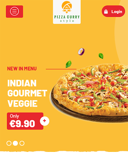 Android application Pizza Curry Style screenshort
