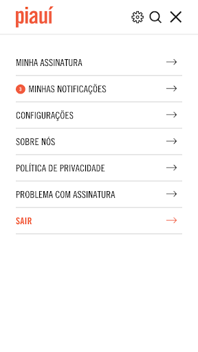 Android application revista piauí screenshort