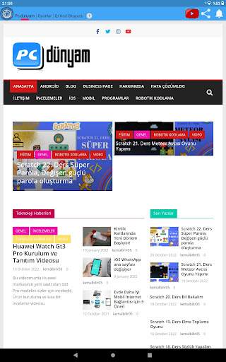 Android application Pc Dünyam screenshort