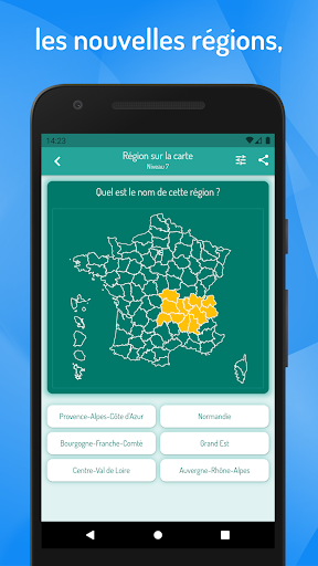 Screenshot of Quiz - French Departments