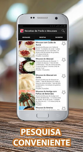 Receitas de Pavês e Mousses Screen 3