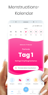 Menstruations-Kalender MIA - Perioden & Zyklus App Screenshot