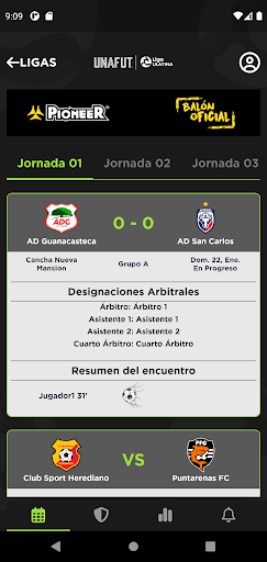 UNAFUT Liga ULATINA Screen 2