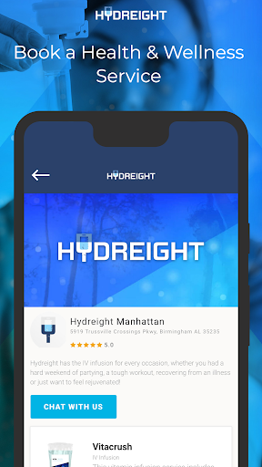 Android application Hydreight Wellness screenshort