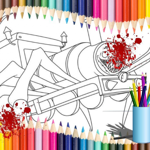 CHOO CHOO CHARLES coloring pages  Colorindo Choo-Choo Charles 