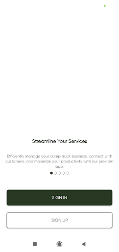 Android application DumpTruck Driver screenshort