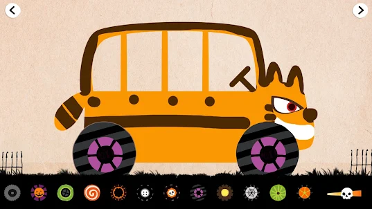 Labo ハロウィンカー(5+)-子供のパトカートラック絵画