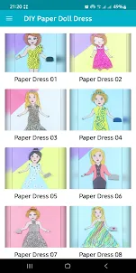 DIY Paper Doll Dress Makeover