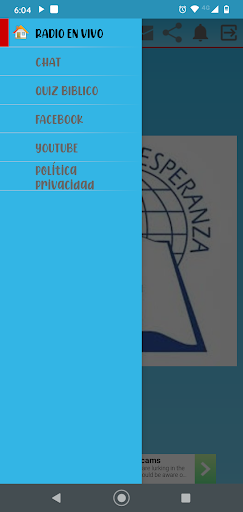 Android application LA VOZ DE LA ESPERANZA RADIO screenshort