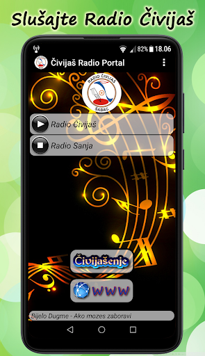 Android application Civijas Radio Portal screenshort