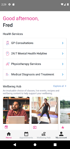 Android application Benenden Health screenshort