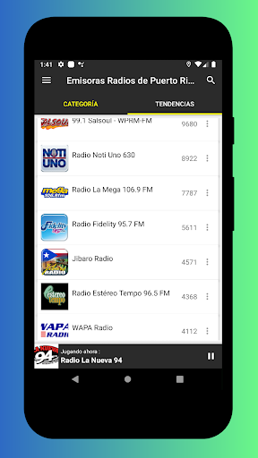 Puerto Rico Radio Stations App Screen 2