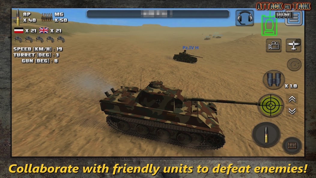 Attack on Tank : World Warfare 4.1.2 APK + Mod (Unlimited money) for Android