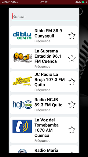 Android application Radio Ecuador screenshort