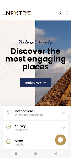 Android application Next Egypt Tours screenshort