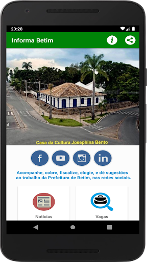 Android application Informa Betim screenshort