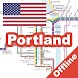 Portland Trimet Bus Rail Map