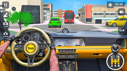 Real Taxi Parking Games 3D