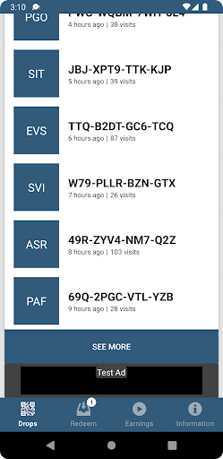 Drops by freeptcgl.codes Screen 2
