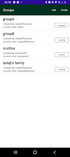 Android application ImFine screenshort