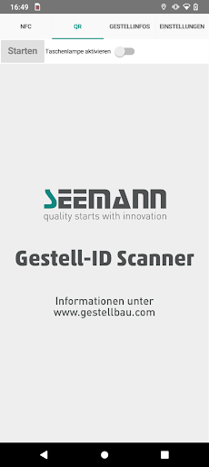 Gestell-ID Screen 2