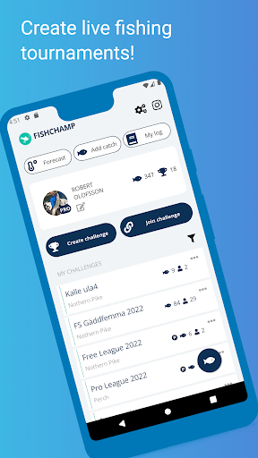 Android application FishChamp - Sport fishing app screenshort