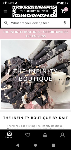 Android application The Infinity Boutique screenshort