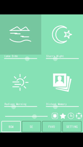 Android application Healing Forest -relax music- screenshort