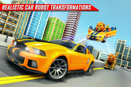 Lion Robot Car Game:Robot Game  screenshots 2