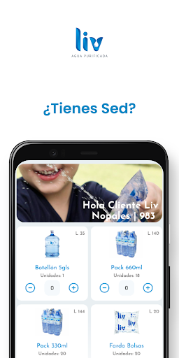 Android application Agua Liv screenshort
