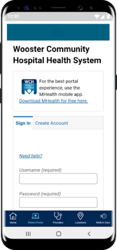 WCHConnect Screen 2