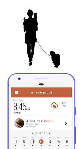 Android application Another Dog Walker screenshort