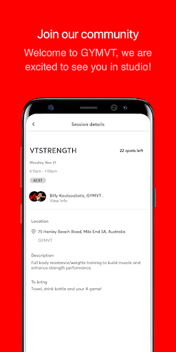 GYMVT Screen 3