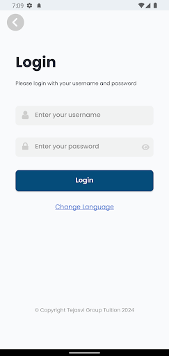 Android application Tejasvi Group Tuition screenshort