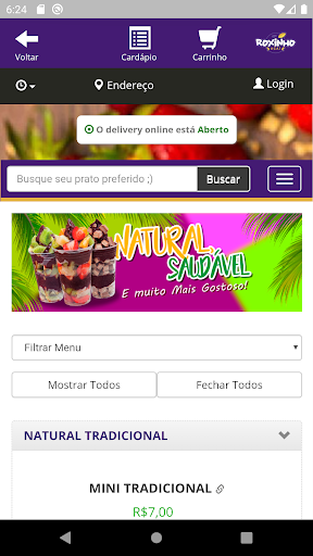Roxinho Açaí Screen 2