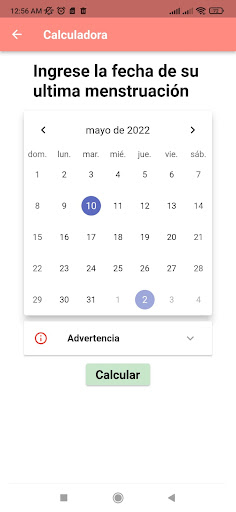 Mi Embarazo: edad gestacional Screen 2