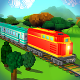 Drive Blocky Train Railway Game: Pixel Ride Sim icon