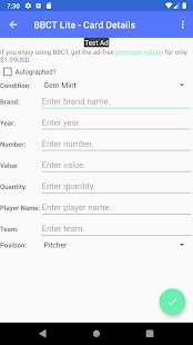 Baseball Card Tracker Premium Screenshot